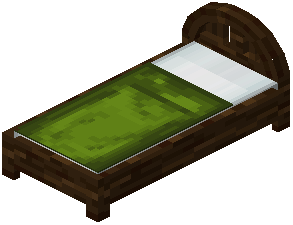 Spruce Green Wood Bed