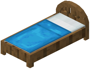 Spruce Light Blue Plank Bed