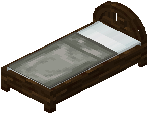 Spruce Light Gray Wood Bed