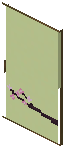 Spruce Lime Paper Sliding Door