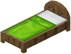Spruce Lime Plank Bed