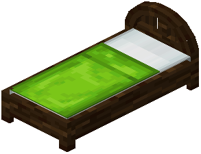 Spruce Lime Wood Bed