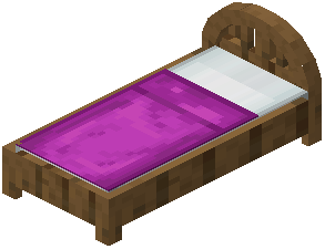 Spruce Magenta Plank Bed