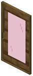 Spruce Pink Glass Sliding Door