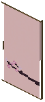 Spruce Pink Paper Sliding Door