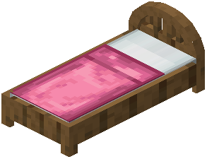 Spruce Pink Plank Bed
