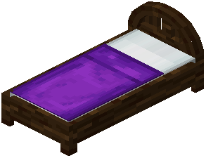 Spruce Purple Wood Bed