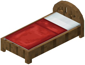 Spruce Red Plank Bed