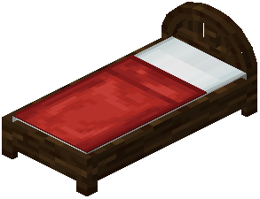 Spruce Red Wood Bed