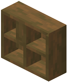 Spruce Wood Four Grid Cabinet