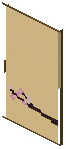 Spruce Yellow Paper Sliding Door