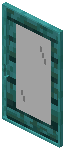 Warped Black Glass Sliding Door