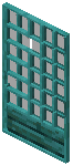 Warped Black Grid Sliding Door