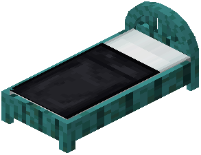 Warped Black Plank Bed