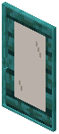 Warped Brown Glass Sliding Door