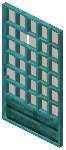 Warped Brown Grid Sliding Door