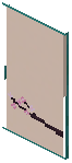 Warped Brown Paper Sliding Door