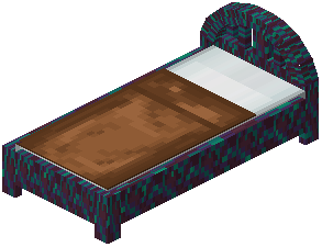 Warped Brown Wood Bed