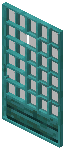 Warped Gray Grid Sliding Door