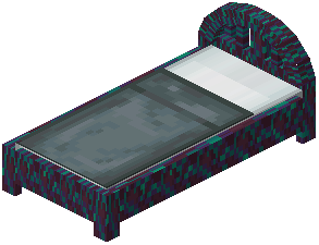 Warped Gray Wood Bed