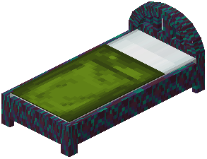 Warped Green Wood Bed