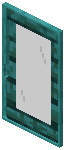 Warped Light Gray Glass Sliding Door