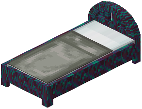 Warped Light Gray Wood Bed