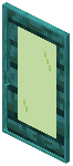 Warped Lime Glass Sliding Door