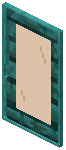 Warped Orange Glass Sliding Door
