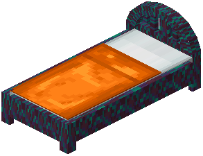 Warped Orange Wood Bed