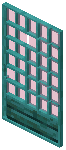 Warped Pink Grid Sliding Door