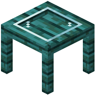Warped Plank Glass Table