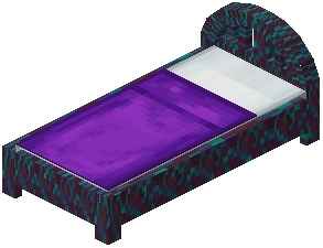 Warped Purple Wood Bed