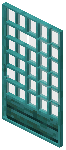 Warped White Grid Sliding Door