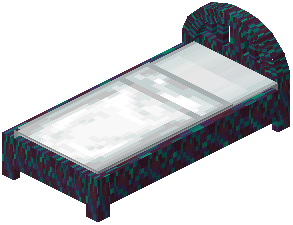 Warped White Wood Bed