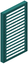 Warped door 18