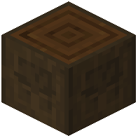 Carved Dark Oak Log