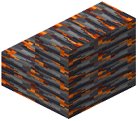 Corrupted Polished Basalt Brick Stairs