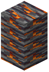 Corrupted Polished Basalt Brick Wall
