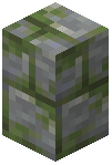 Mossy Andesite Brick Wall