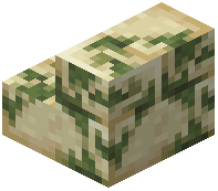 Mossy Sandstone Brick Stairs