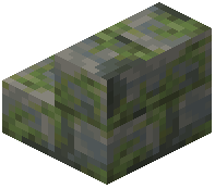 Mossy Tuff Brick Stairs