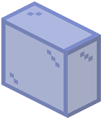 Blue Glass Vertical Slab