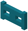 Cyan Concrete Fence Gate