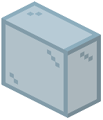 Cyan Glass Vertical Slab