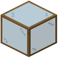 Cyan Glass With In Spruce Frame