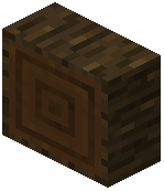 Dark Oak Log Vertical Slab