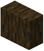 Dark Oak Wood Vertical Slab