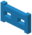 Light Blue Concrete Fence Gate