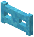 Light Blue Concrete Powder Fence Gate